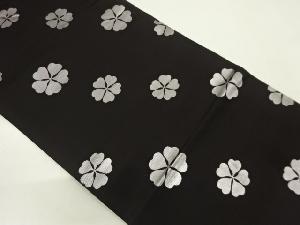 アンティーク　花模様織り出し丸帯（材料）
